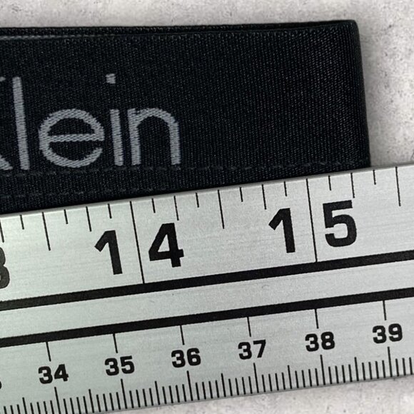 NEW Calvin Klein Black Spell Out Panties Size Large Logo Thong Underwear NWOT L‎ - Picture 8 of 10